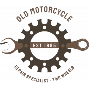 Old Motorcycle Sticker 10x10 cmRenkli Sticker