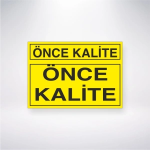 Önce Kalite Sticker 20X28 Cm