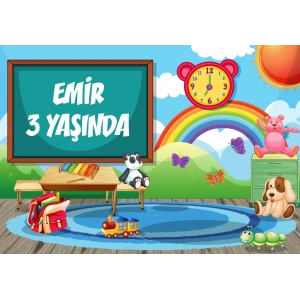 Oyun Temalı Doğum Günü Afişi 100X150 cm