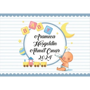 Oyuncaklar Temalı Bebek Karşılama Afişi 2 50X70 Cm
