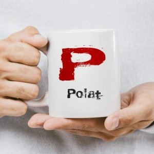 P Harfi İsme Özel Kupa