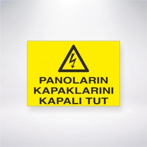 Panoların Kapaklarını Kapalı Tut Sticker 20X28 Cm