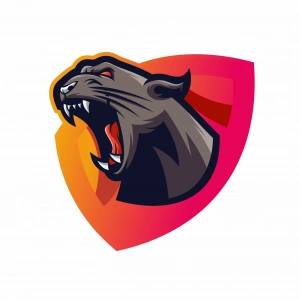 Panter Sticker 10x10 cmRenkli Sticker