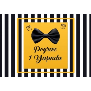 Papyon Temalı Doğum Günü Afişi 70X100 cm