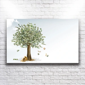 Para Ağacı Kanvas Kanvas Tablo