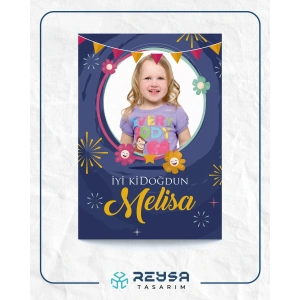 Parti Temalı Doğum Günü Afişi 35X50 cm