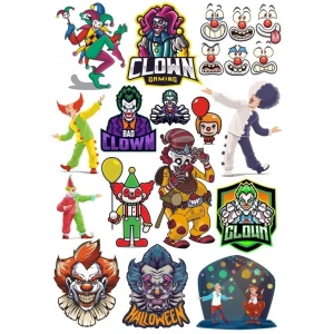 Paylanço Joker Sticker Ser 19 Parça Telefon, Tablet, Defter, Laptop Sticker