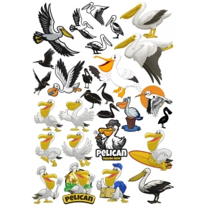 Pelikan Sticker Set 20 Parça Telefon, Tablet, Defter, Laptop Sticker