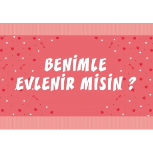 Pembe Benimle Evlenirmisin Afişi 200x100