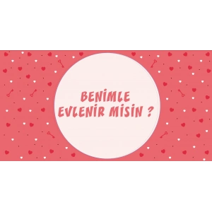 Pembe Benimle Evlenirmisin Afişi 200x100