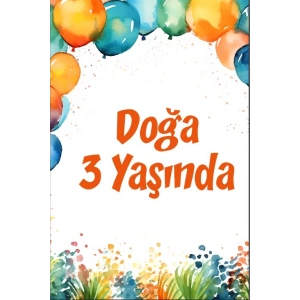 Balonlar Temalı Doğum Günü Afişi 100X150 cm