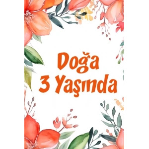 Bitkiler ve Çiçekler Doğum Günü Afişi 70X100 cm