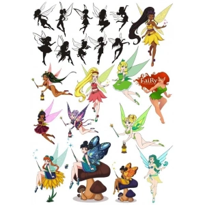 Peri Sticker Set-3 19 Parça Telefon, Tablet, Defter, Laptop Sticker