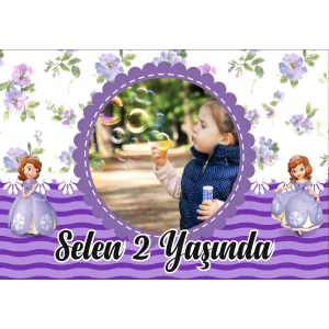 Peri Temalı Doğum Günü Afişi 100X150 cm