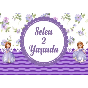 Peri Temalı Doğum Günü Afişi 100X150 cm