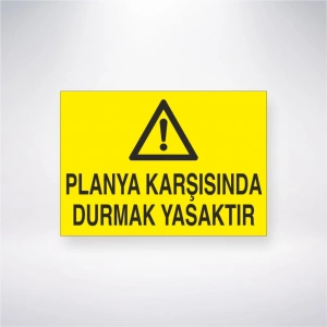Planya Karşısında Durmak Yasaktır Sticker 20X28 Cm