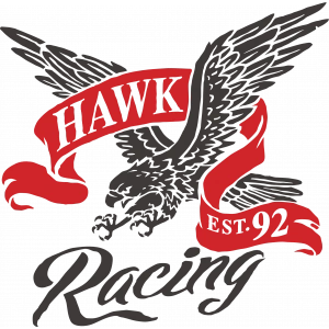 Hawk Racing Sticker 10x10 cmRenkli Sticker