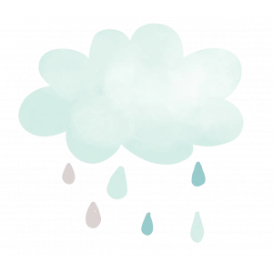 Renkli Damlalı Bulut