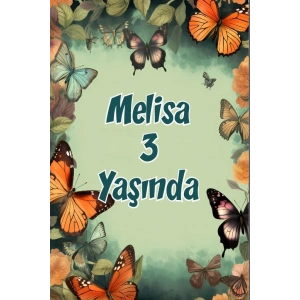 Renkli Kelebekler Temalı Doğum Günü Afişi -10 100X150 cm