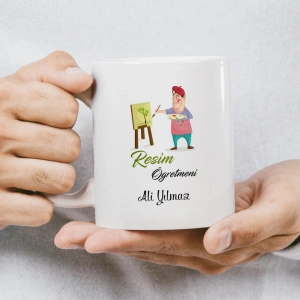 Resim Öğretmeni İsme Özel Kupa