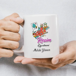 Resim Öğretmeni İsme Özel Kupa