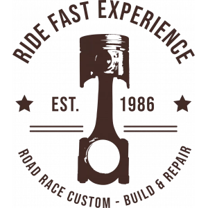 Ride Fast Experience Sticker 10x10 cmRenkli Sticker