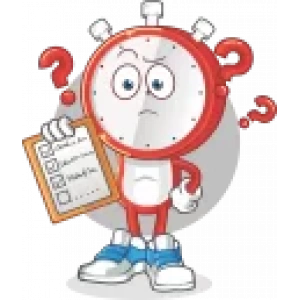 Saat 10x10 cm Renkli Sticker