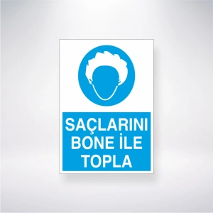 Saçlarını Bone İle Topla Sticker 20X28 Cm
