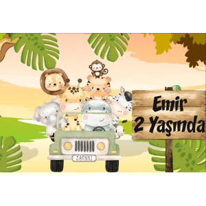 Safafi Temalı Doğum Günü Afişi 35X50 cm