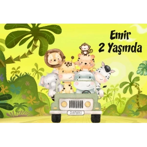 Safafi Temalı Doğum Günü Afişi 35X50 cm