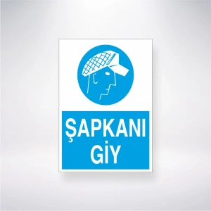 Şapkanı Giy Sticker 20X28 Cm