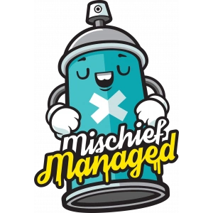 Grafiti Şişesi Sticker 10x10 cmRenkli Sticker