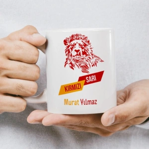 Sarı ve Kırmızı Kupa Baskı