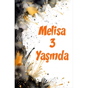 Karanlık Çiçekler Temalı Doğum Günü Afişi 50X70 cm