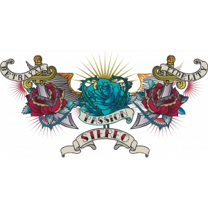 Sarmaışk Güller Sticker 10x10 cmRenkli Sticker