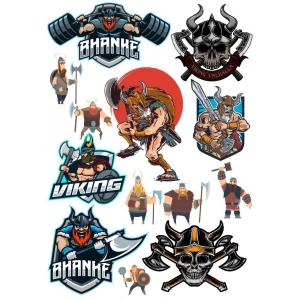 Savaşçı Sticker Set 13 Parça Telefon, Tablet, Defter, Laptop Sticker