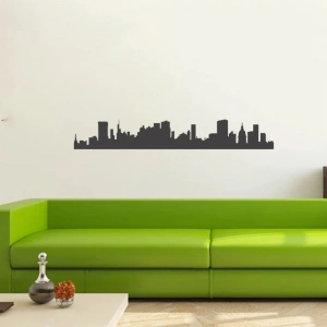 Şehir Gökdelenler  Silüet Sticker 120x20 Cm