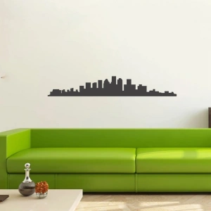 Şehir Gökdelenler  Silüet Sticker 120x20 Cm