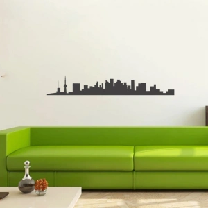 Şehir Silüet Sticker 120x20 Cm
