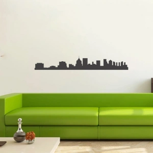 Şehir Silüet Sticker 120x20 Cm