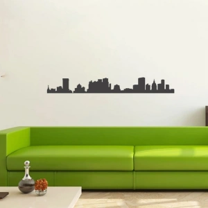 Şehir Silüet Sticker 120x20 Cm