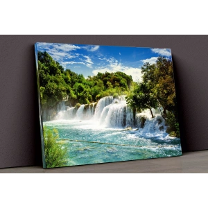 Şelale Ve Doğa Kanvas