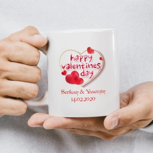 Sevgililer Günü Kutlu Olsun Scooter ve Balonlar Kupası