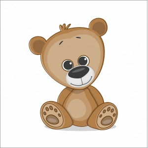 Sevimli Ayıcık Sticker