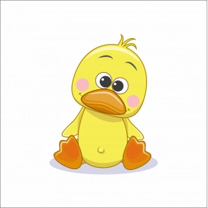 Sevimli Civciv Sticker