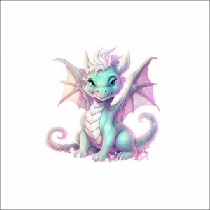 Sevimli Ejder Sticker 12