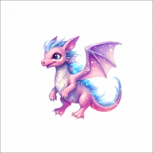 Sevimli Ejder Sticker