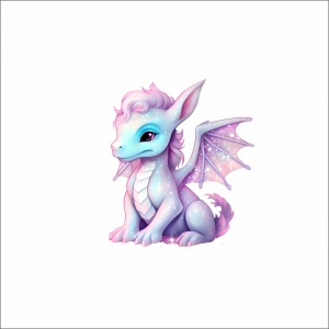 Sevimli Ejder Sticker 4