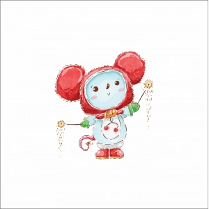 Sevimli Fare Sticker