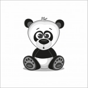 Sevimli Panda Sticker